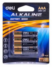Батарейка Deli E18505 AAA (4шт) блистер