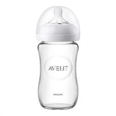 Бутылочка для кормления Philips AVENT Natural SCF053/17 бесцветный, белый 0,24 л